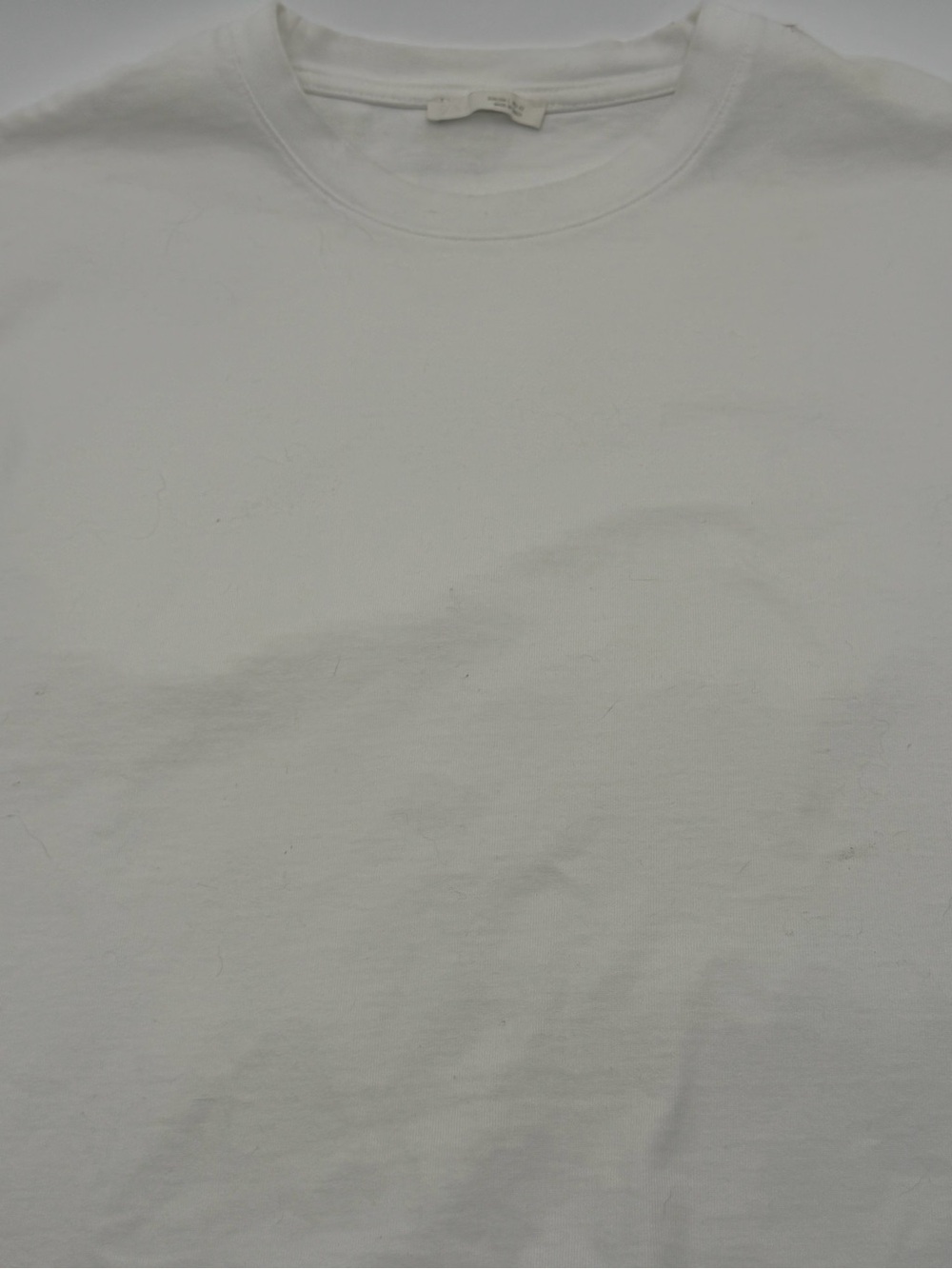 Zara boxy Men's Crew Neck T-Shirt in White size large